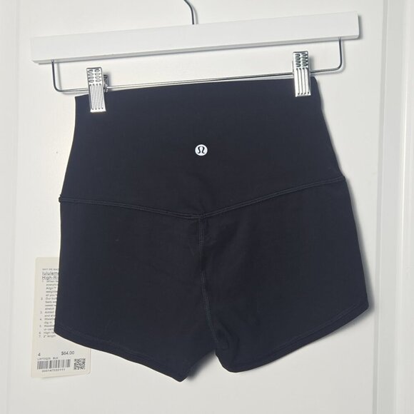 NWT Lululemon Align High-Rise Short 2" - 4 Black - Picture 4 of 8